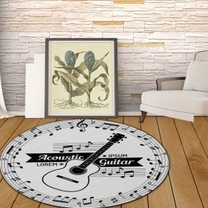 Tapis Rond Instruments Musique