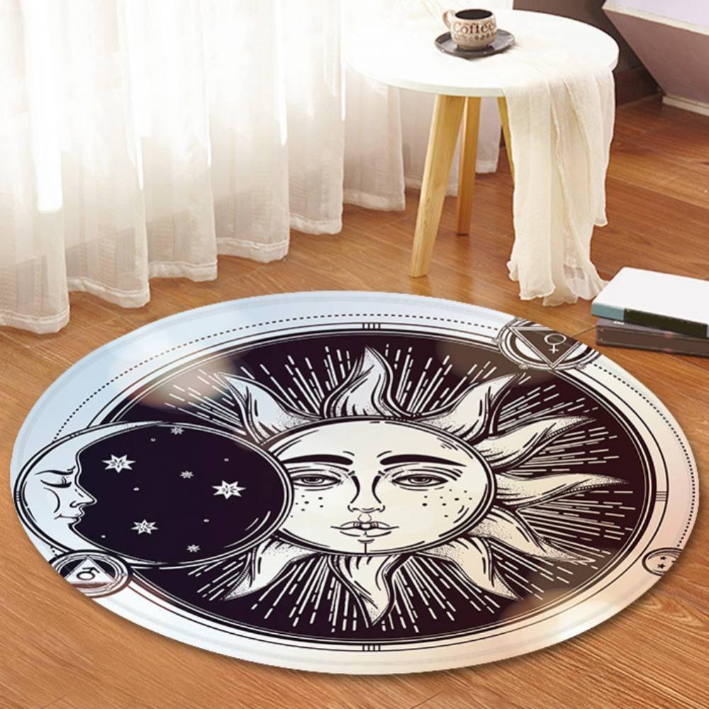 Tapis Rond Jour et Nuit