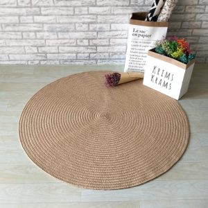 Tapis Rond Jute Tissé
