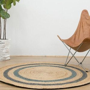 Tapis Rond Jute Tressé