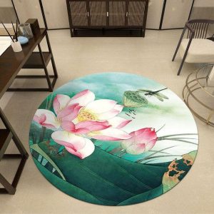 Tapis Rond Libellule