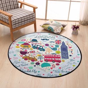 Tapis Rond Londres Enfant