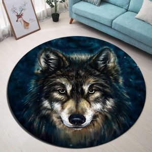 Tapis Rond Loup