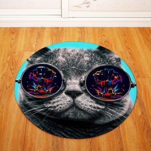 Tapis Rond Lunette