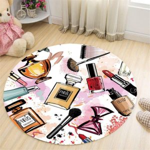 Tapis Rond Maquillage