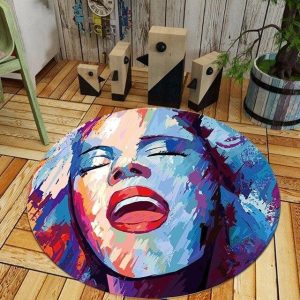 Tapis Rond Marilyn Monroe