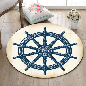 Tapis Rond Marin