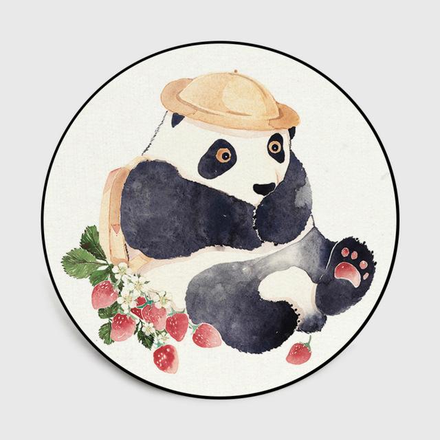 Tapis Rond Motif Panda