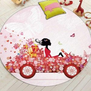 Tapis Rond Motif Voiture