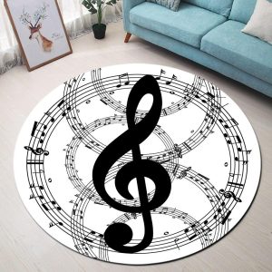 Tapis Rond Musique