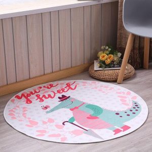 Tapis Rond Monsieur Crocodile