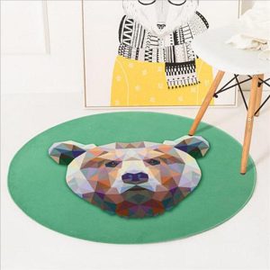 Tapis Rond Ours