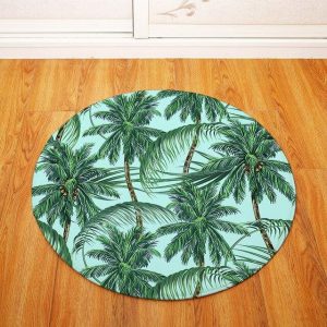 Tapis Rond Palmier