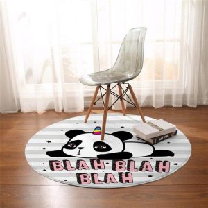 Tapis Rond Panda Cause Toujours