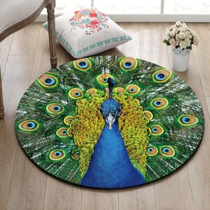 Tapis Rond Paon