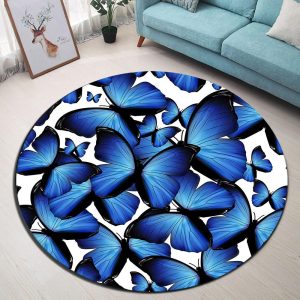 Tapis Rond Papillon