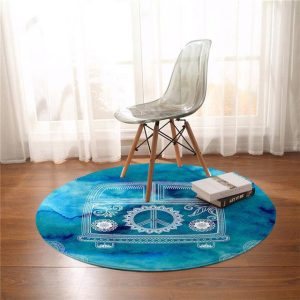 Tapis Rond Peace and Love