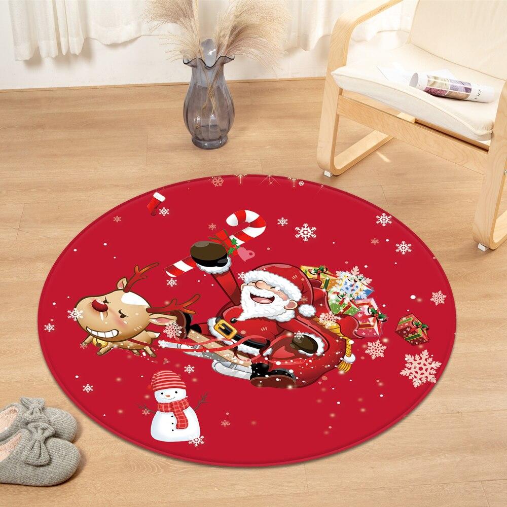 Tapis Rond Père Noël