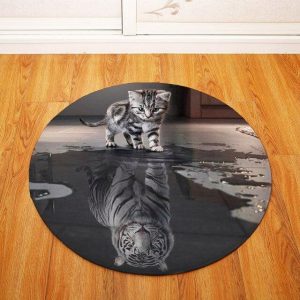 Tapis Rond Petit Chat