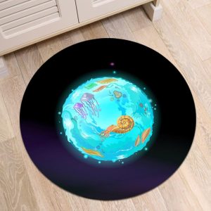 Tapis Rond Planète Marine