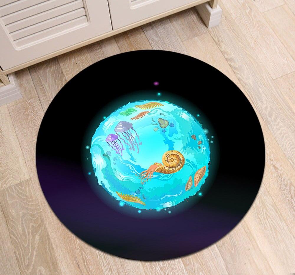 Tapis Rond Planète Marine