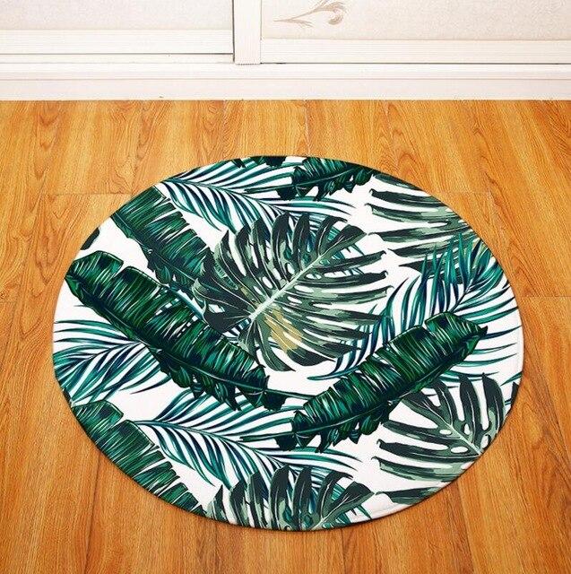 Tapis Rond Plante