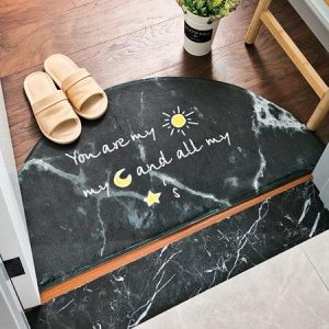 Tapis Rond Porte D'Entrée Lune