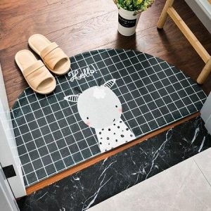 Tapis Rond Porte D'Entrée Mouton