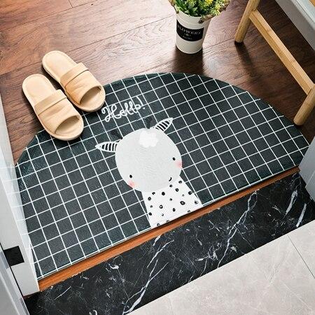 Tapis Rond Porte D'Entrée Mouton