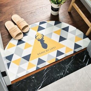 Tapis Rond Porte D'Entrée Scandinave