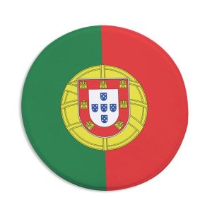 Tapis Rond Drapeau Portugal