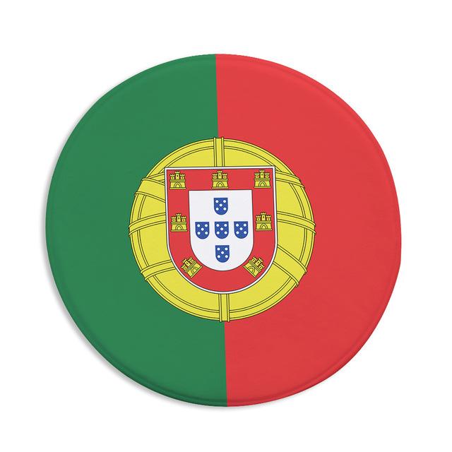 Tapis Rond Drapeau Portugal