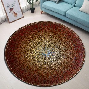 Tapis Rond Rétro