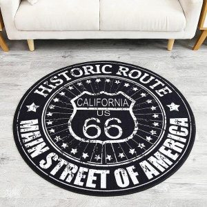 Tapis Rond Route 66