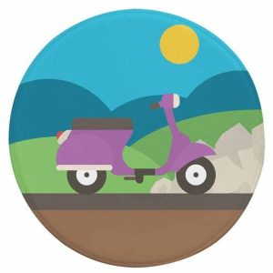 Tapis Rond Scooter