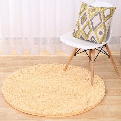Tapis Rond Shaggy Beige