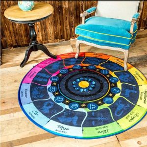 Tapis Rond Signes Zodiaques