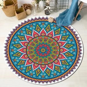 Tapis Rond Style Marocain