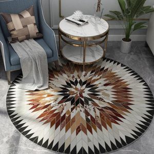 Tapis Rond Style Scandinave
