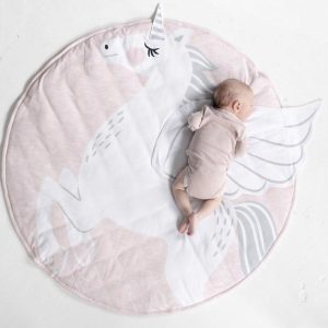 Tapis Rond Licorne Magique