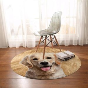 Tapis Rond Tête Chien