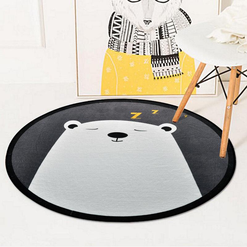 Tapis Rond Tête D'Ours