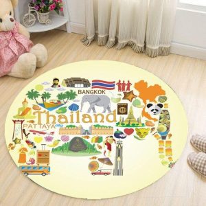 Tapis Rond Thaïlande