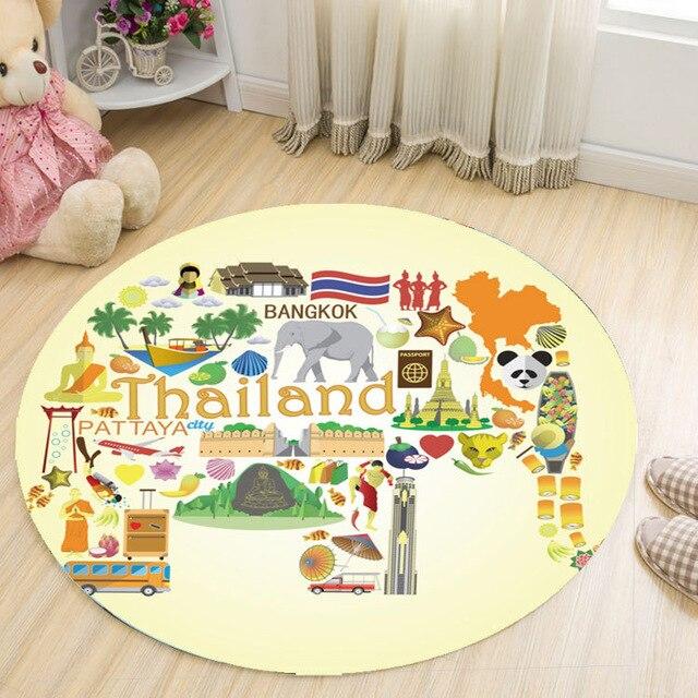 Tapis Rond Thaïlande