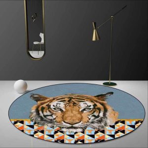 Tapis Rond Tigre