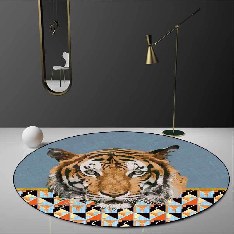 Tapis Rond Tigre