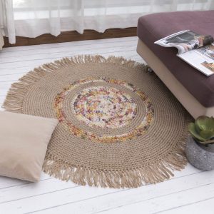 Tapis Rond Toile De Jute