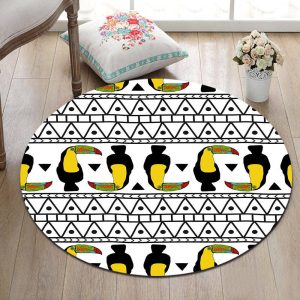 Tapis Rond Toucan
