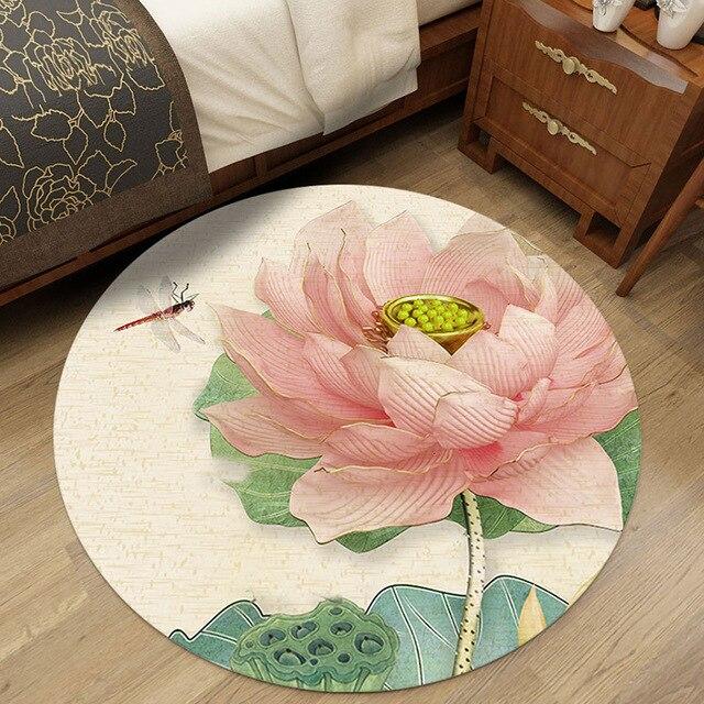 Tapis Rond Traditionnel Chinois