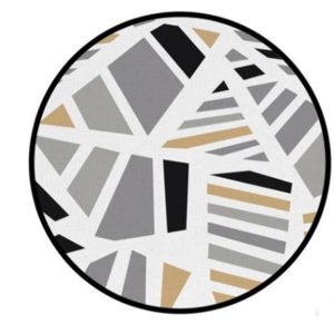 Tapis Rond Triangle